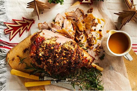 For maximum texture and flavor, replace no more than half the amount of the fat listed in the recipe. Herb and Bacon Christmas Lamb Roast Recipe | New Idea Food