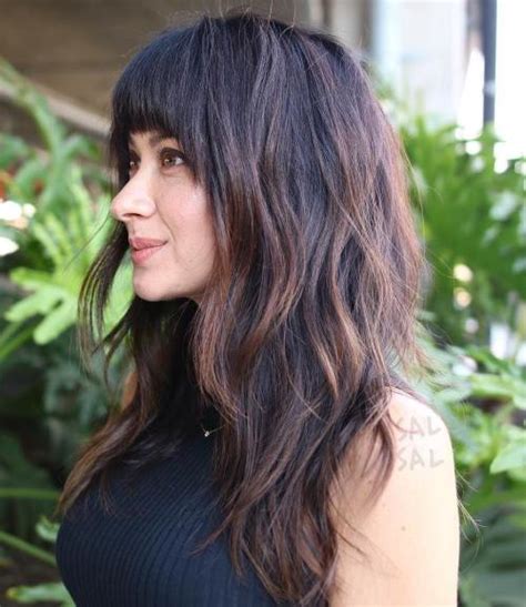 18 Beautiful And Effortless Layered Haircuts With Bangs