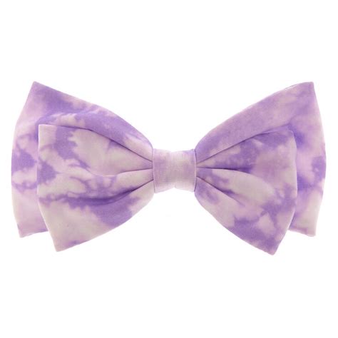 Marie claire is supported by its audience. Lilac Tie Dye Floppy Hair Bow Clip | Claire's US