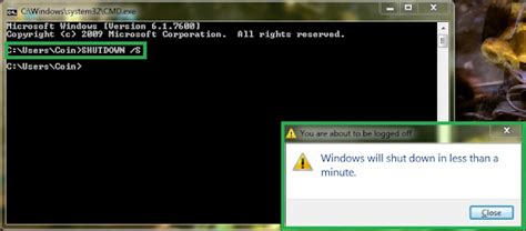 shutdown restart log off your computer using command prompt