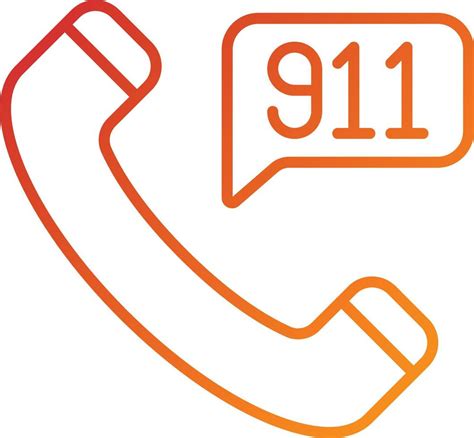 Call 911 Icon Style 8331421 Vector Art At Vecteezy