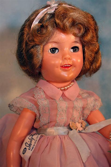 shirley temple vinyl doll 17 tall by ideal from 1950 s with original from holichs dolls on ruby