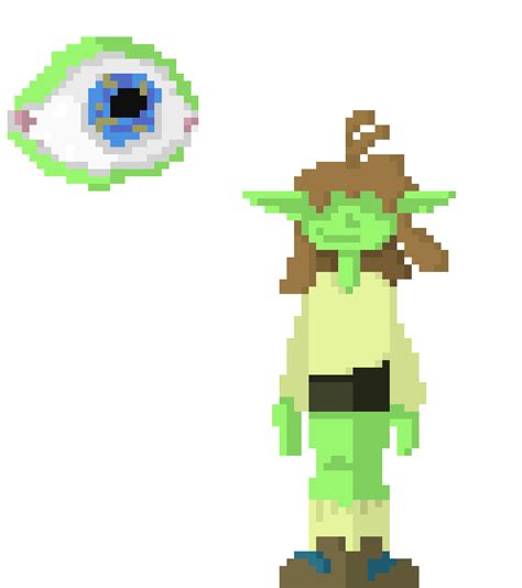 Goblin Girl First Pixel Art Pixel Art Maker