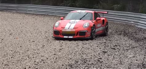 Porsche 911 Gt3 Rs Pdk Rental Crashes On Nurburgring Delivers Painful