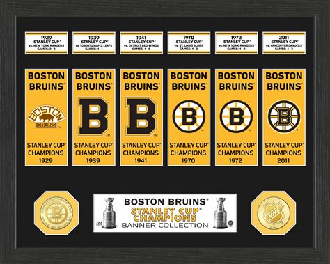 Boston Bruins Stanley Cup Banner Photo Mint Collection Gamestop