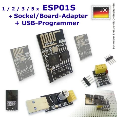 Esp 01s Wifi Modul Wlan Usb Serial Programmier Adapter Board Esp8266
