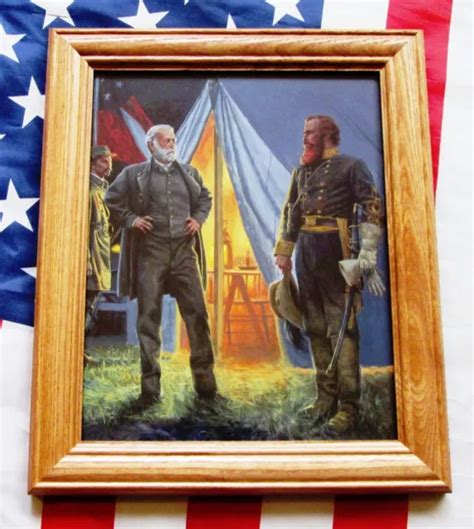 Civil War Print Confederates Robert E Lee And Jeb Stuart Gettysburg
