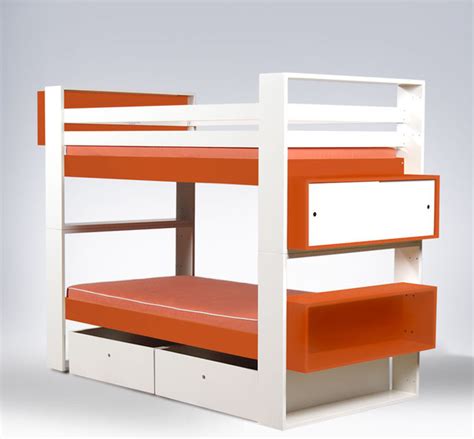 White twin metal bunk, can be divided into two beds,no box spring needed. ducduc - austin Painted Bunk Bed - Modern - Kids Beds - by 2Modern