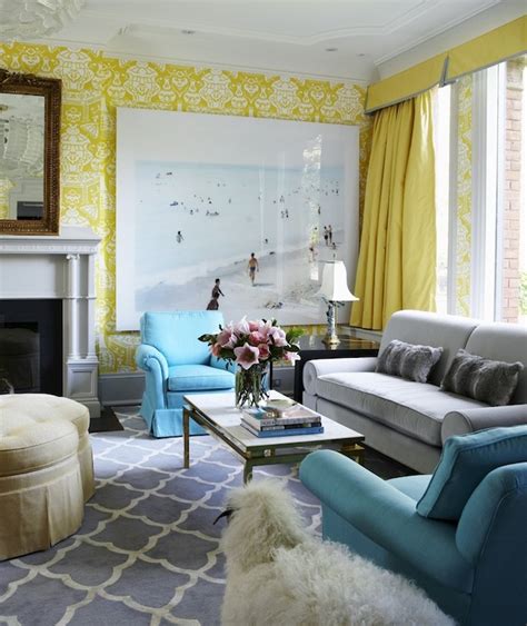 Blue Velvet Chair Contemporary Living Room House To Home