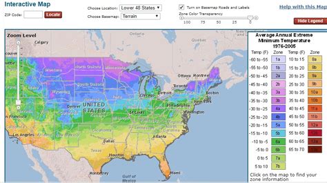 New Usda Gis Based Plant Hardiness Zone Map Climate And