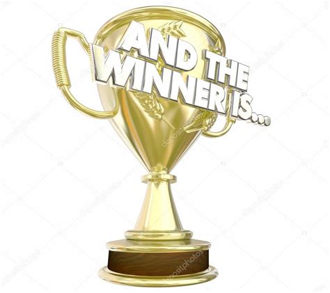 And The Winner Is Award Trophy — Stock Photo © Iqoncept 113224402