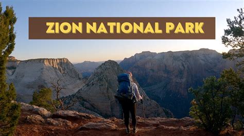 Backpacking At Zion National Park Camping At Deertrap Mountain Youtube