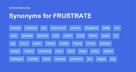 Another Word For Frustrate Synonyms And Antonyms