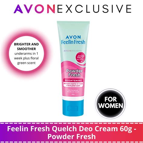 Avon Feelin Fresh Quelch Anti Perspirant Deodorant Cream 60g Powder