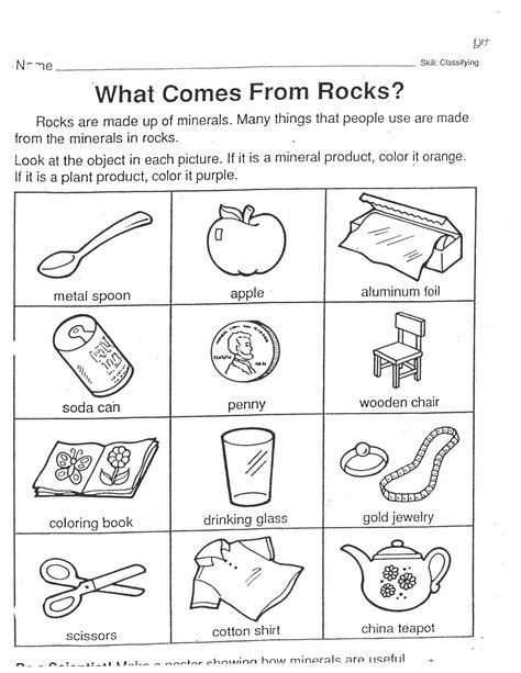 Big Rocks Little Rocks Worksheet