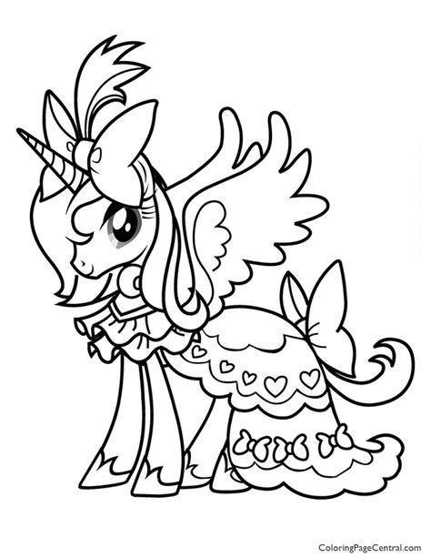 With a horse like my little pony for christmas. My Little Pony 01 Coloring Page | Coloring Page Central