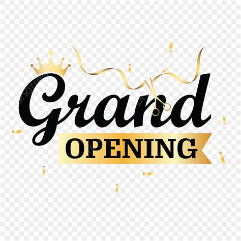 Grand Opening PNG, Vector, PSD, and Clipart With Transparent Background ...