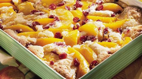 There should be a 4 to 5 circle of uncovered filling in the center. Incredible Peach Cobbler recipe from Pillsbury.com