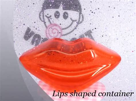 100 Food Grade Plastic Red Hot Lips Shaped Sweet Candy Container