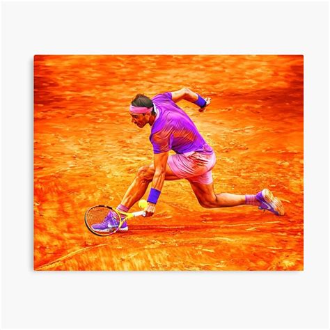 Rafael Nadal Of Spain Atp Rome 2021 Digital Artwork Print Poster