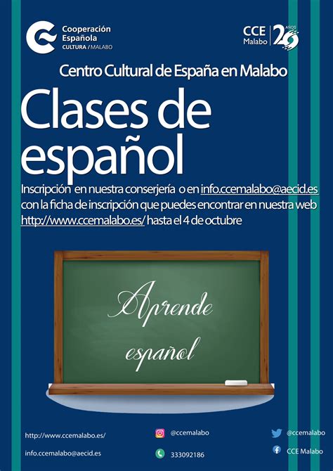 Clases De Español En El Centro Cultural De España En Malabo Cce Malabo