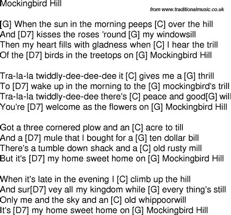 Studiolevi Blog Mockingbird Lyrics
