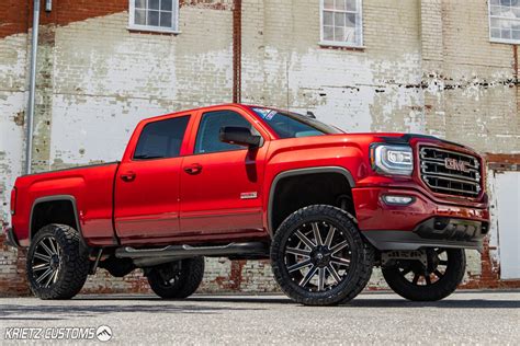 Lifted 2018 Gmc Sierra 1500 With 22×10 Fuel Contra Wheels And 7 Inch