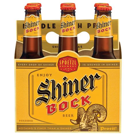 Shiner Bock Beer 12 Oz Bottles Shop Beer At H E B