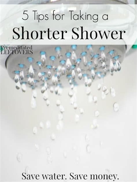 5 Tips For Taking Shorter Showers
