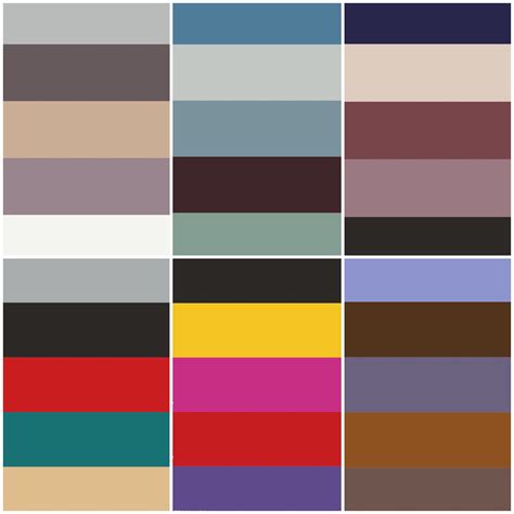 Fabric Color Pie Chart Palette Diagram Pallets