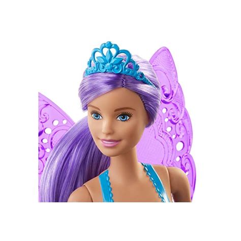 Barbie Dreamtopia Fairy Doll 12 Inch With Purple Hair And Wings T