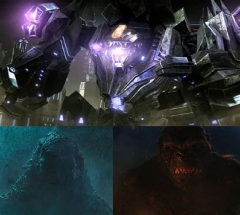 Godzilla And Kong Vs Trypticon By Mnstrfrc On Deviantart