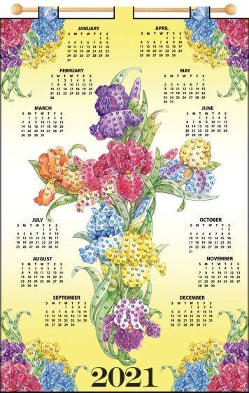 Join our email list for free to get updates on our latest 2021 calendars and more feel free to browse for more free printables while waiting for our next 2021 calendars! Iris Cross 2021 Felt Calendar in 2020 | Calendar kit, Plastic canvas crafts, Calendar