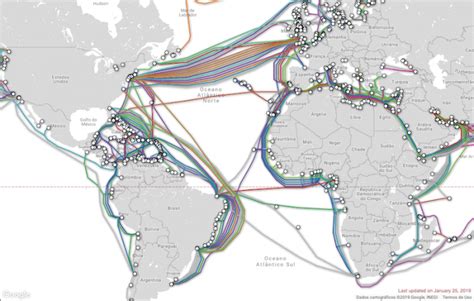 Como Funcionam Os Cabos Submarinos Mapas E Tubarões