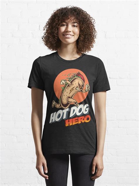 Hot Dog Hero Superhero Hot Dog Person T Shirt By Projectx23