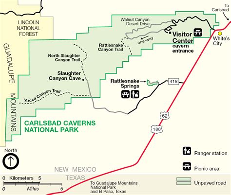 Carlsbad Caverns Maps