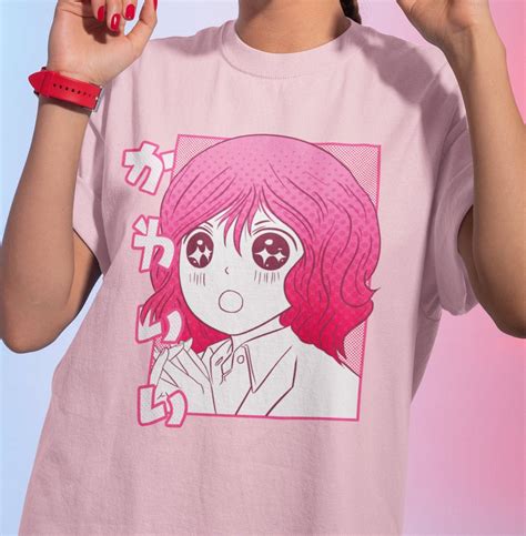 Chemise Anime Chemise Kawaii Chemise Harajuku Vêtements Etsy