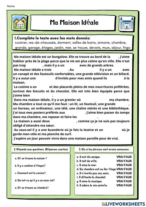 Compréhension écrite Online Exercise For A2 You Can Do The Exercises