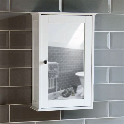 Milano Bathroom Cabinet Single Double Mirrored Doors Wall Mounted
