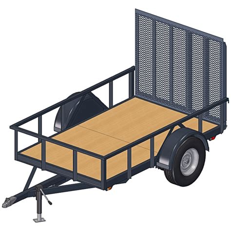 5x8 Trailer Plans 3500 Lb Capacity For An Awesome Utility Trailer