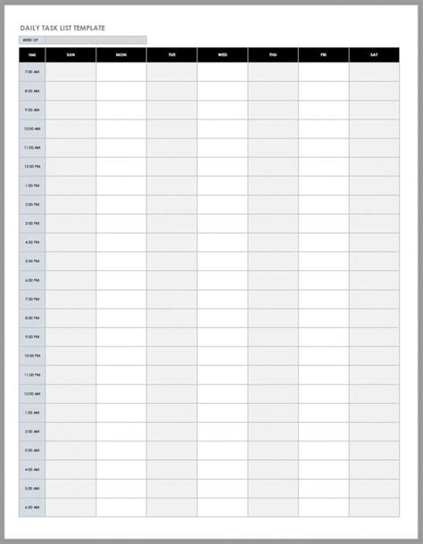 Editable Free Daily Work Schedule Templates Smartsheet Work Hours Log