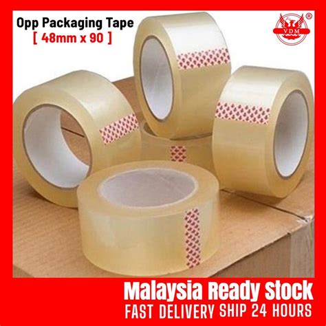 Vdm Ready Stock Quality Opp Tape Mm X For E Commerce Carton Box