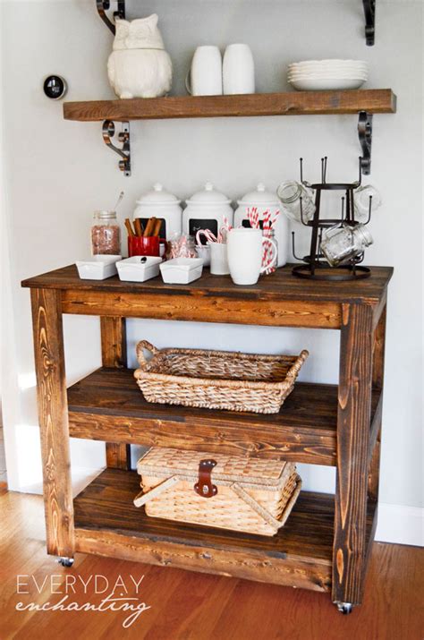 The above diy coffee table has a faint resemblance to marble, but if you want to replicate a real doppelgänger, there are a few easy strategies to achieve a luxe effect. Remodelaholic | 25 DIY Bar Carts & Accessories