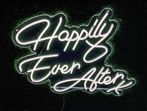 Happily Ever After Neon Sign Led Neon Sign For Wedding Backdrop