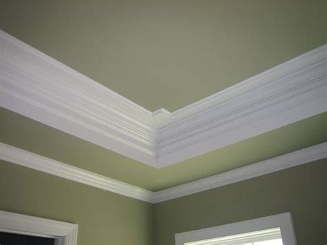 People commonly install crown molding in bedrooms, kitchens, kitchen cabinets, laundry rooms, vaulted ceilings, hallways, bathrooms, children's bedrooms, living rooms, and basically all you need to do to add crown moulding to a room in your home is to measure the area you want the molding. tray ceilings with crown molding | Crown Molding | painted ...