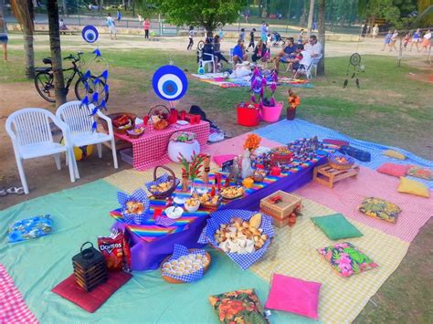 Como Organizar Um Picnic 1st Birthday Girl Decorations Picnic