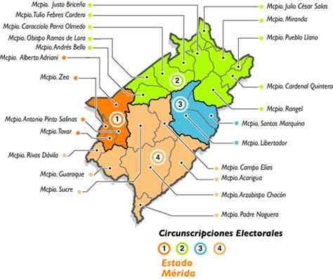 Parlamentarias 2015 Mapa Electoral Mérida