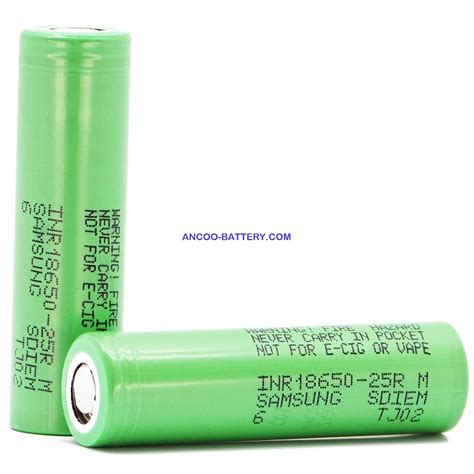 Samsung Sdi Inr18650 25r6 18650 25r6 High Power Lithium Ion Battery