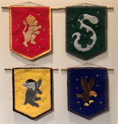 Welcome to the world little one. I made some Hogwarts house banners for my best friends ...