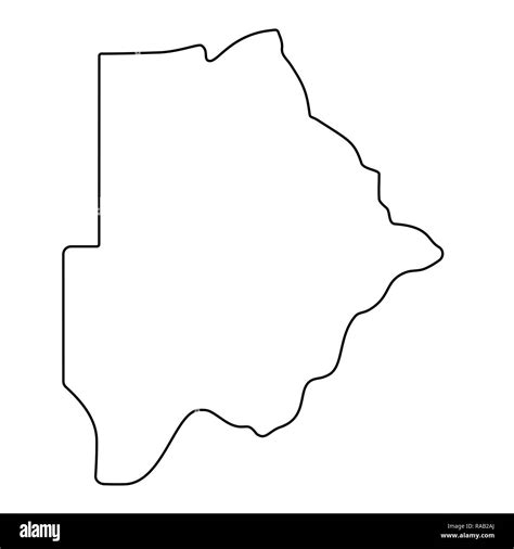 Botswana Outline Silhouette Map Illustration Stock Vector Image Art Sexiezpicz Web Porn
